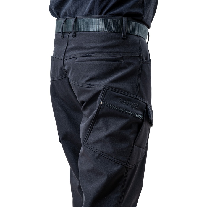 İçi Polarlı Softshell Pantolon - Su Rüzgar Geçirmez - Savage - Siyah - Tactical Pantolon