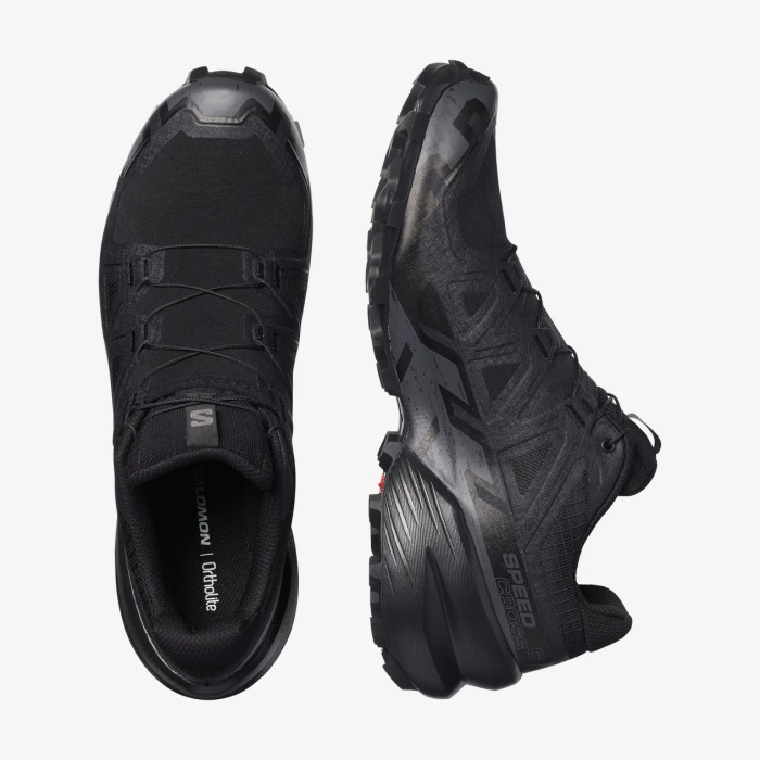 Salomon Speedcross 6 Erkek Koşu Ayakkabısı - Black/Black/Phantom