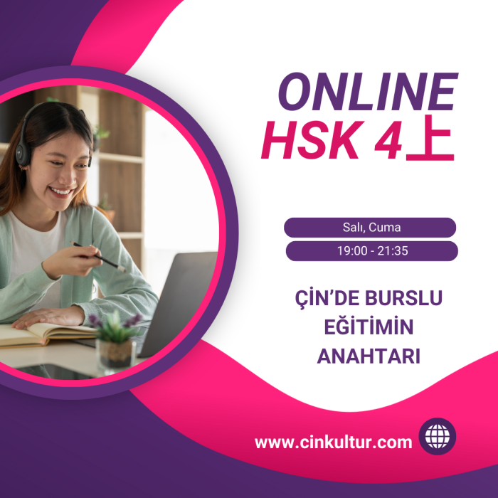 HSK4 SINAVI HAZIRLIK KURSU ONLINE