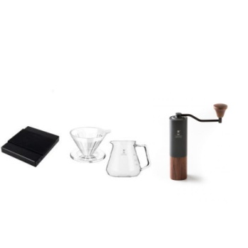 Timemore Demleme seti  Artisanal Brewer  | Black Mirror | Dripper set | G1 Grinder