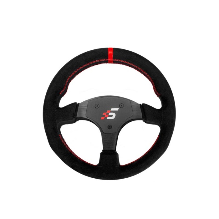 Simagic P-330R (K) (Leather) Round-Shaped Steering wheel without HUB | 330mm | Leather