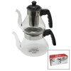 PAK HOME PAK-1500 ( CAM ) ÇAYDANLIK SETİ TAKIMI ( 800ML + 1600ML )*12