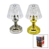 TABLE LAMP BZD-MUM-101 ( PİLLİ ) ( MİNİ ) ( KLASİK MODEL ) LED ABAJUR MİKA KRİSTAL BAŞLIK & GOLD & KROM AYAK*120