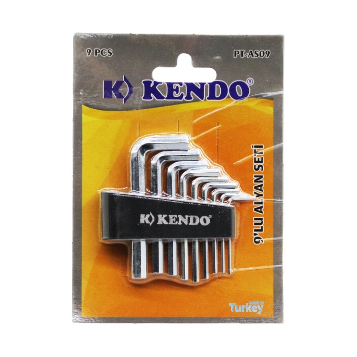 KENDO PT-AS09-902 ( 9PCS ) KISA DÜZ ALYAN VAKUMLU HOBY SET*60