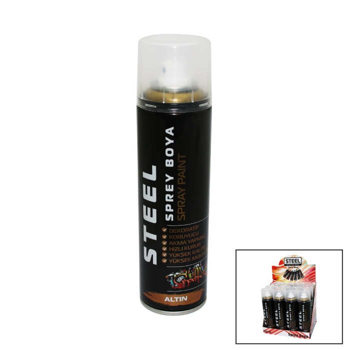 STEEL ( ALTIN YALDIZ ) SPREY BOYA 200ML*12X8