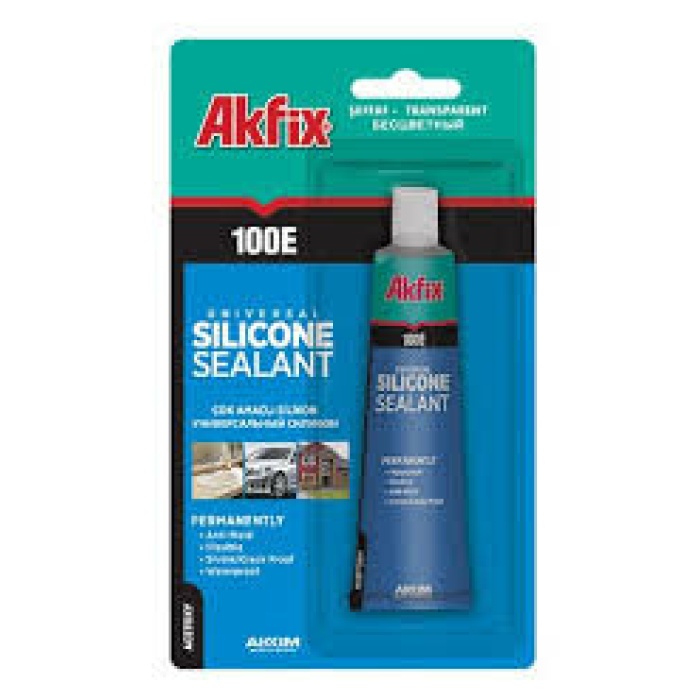 AKFİX 100-E  SA-111 AKU-07  ŞEFFAF ( TÜP ) SİLİKON 50 ML*24X8