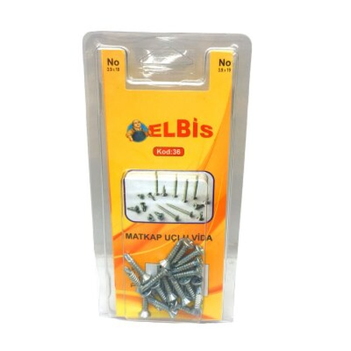 ELBİS-36  3.9X19 MATKAP UÇLU AKILLI VİDA *12X24