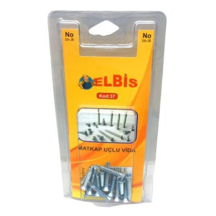 ELBİS-37  3.9X25 MATKAP UÇLU AKILLI VİDA *12X24