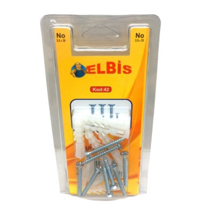 ELBİS-42  3.5X35 DÜBELLİ SUNTA VİDA *12X24