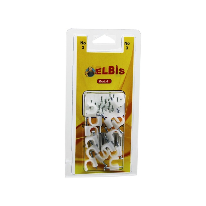 ELBİS-04  NO-3 ÇELİK ÇİVİLİ KROŞE *12X24