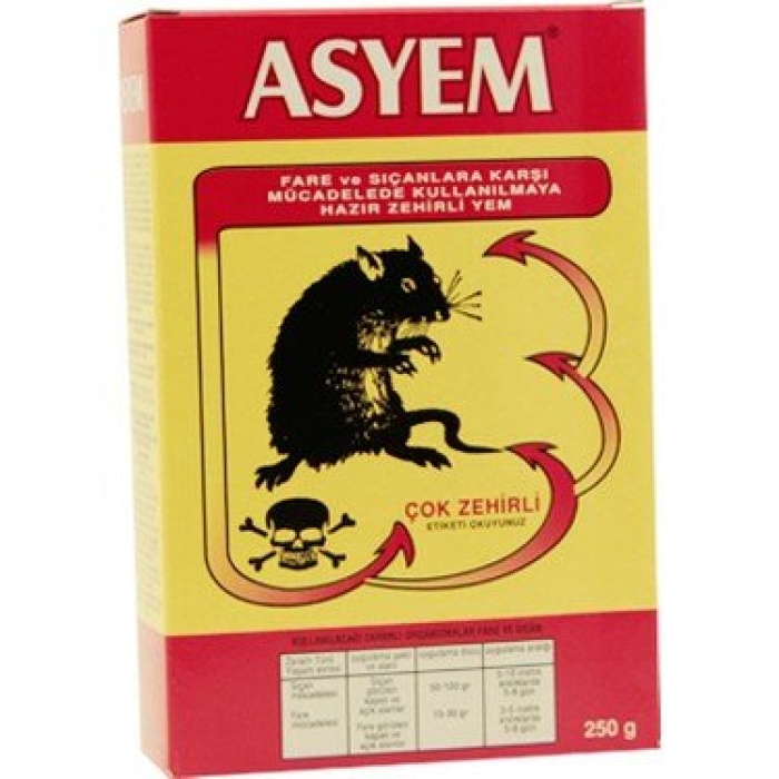 ASYEM FORT FARE YEMİ ZEHİR 250GR*100