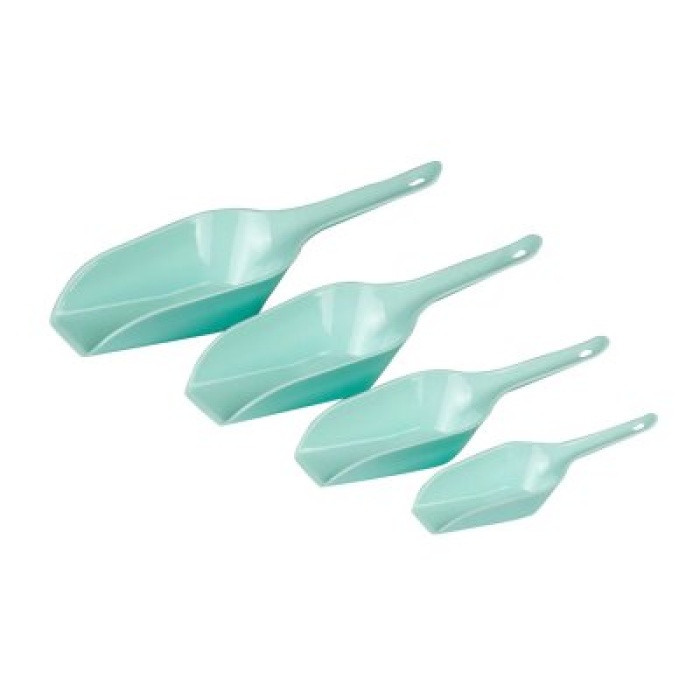 URVE URV-3041 ( 4PCS ) ÖLÇÜ ERZAK KÜREK KAŞIK ( RENKLİ PLASTİK )*120