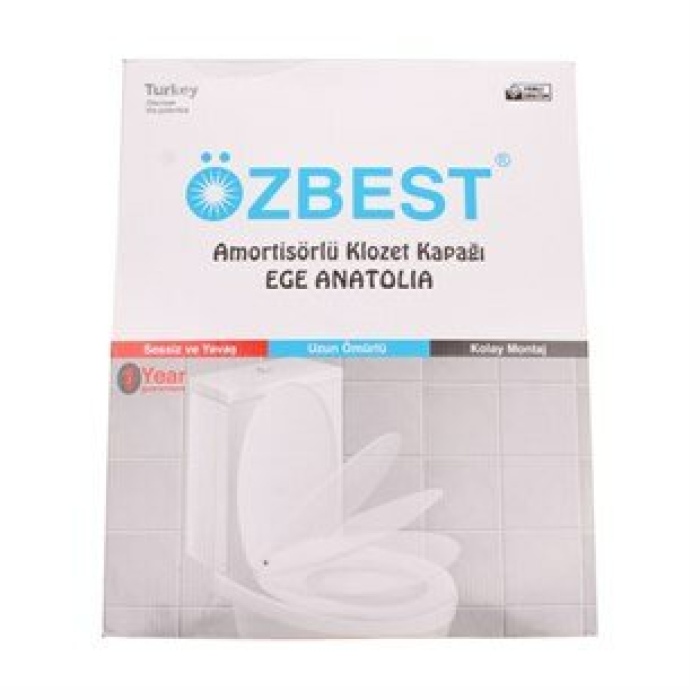 ÖZBEST EGE ( AMORTİSÖRLÜ ) KLOZET KAPAK ANATOLIA*10