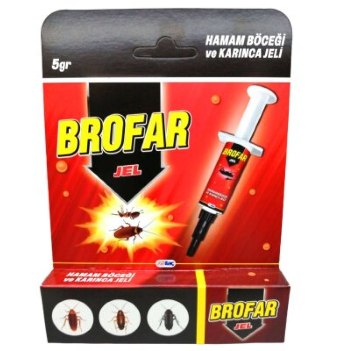 BROFAR  ( JEL ) ŞIRINGA MODELİ  ( HAMAMBÖCEĞİ & KARINCA ) 5GR.*12X8