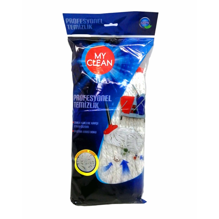 MYCLEAN MOP-11  330GR. COTTON GENİŞ APARATLI İP MOP*40