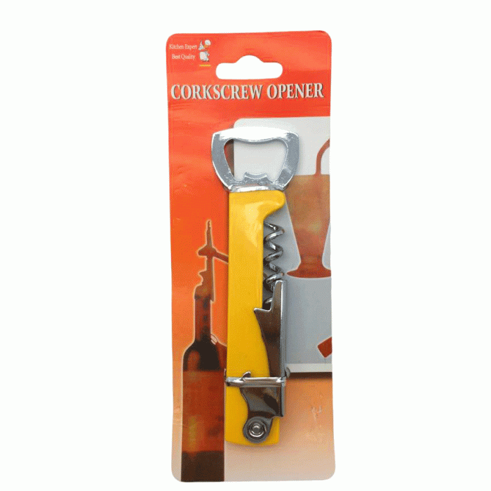 BOTTLE CORKSCREW ( BAYSA 174 ) OPENER-174 ( 3IN1 ) EKO METAL AÇACAK*10X36