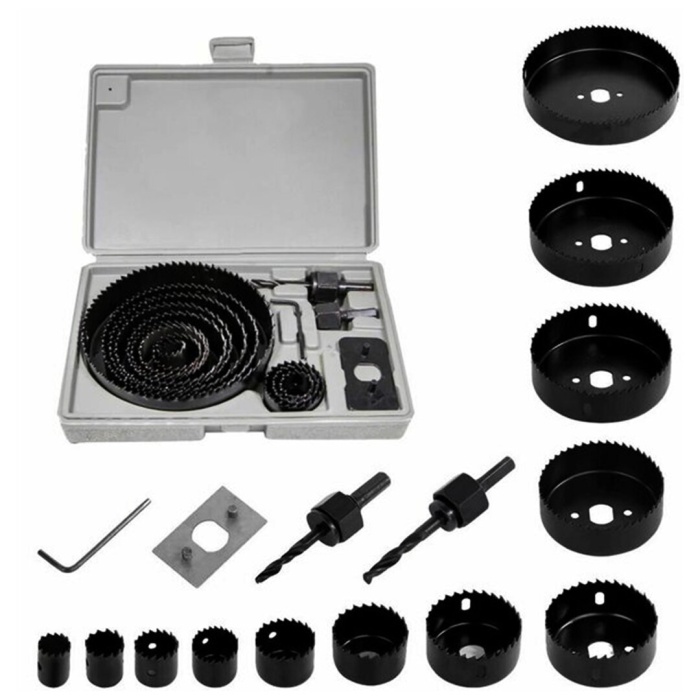 İBİCO LRD-13 HOLE SAW KIT ( 16PCS ) BUAT AÇMA PANÇ SETİ*30