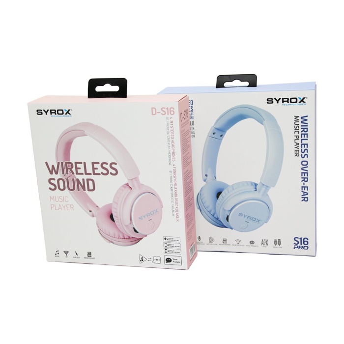 SYROX E-S16 ( S16 ) PRO ( WIRELESS ) SOUND ( 4IN1 ) BT & MICRO SD & AUX & MİKROFON ( KABLOSUZ ) KULAKLIK*60