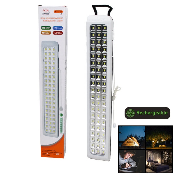 KEYANG KY-722-A 60 SMD LED ŞARJLI IŞILDAK FENER & EMERGENCY LIGHT*40                                        Q9