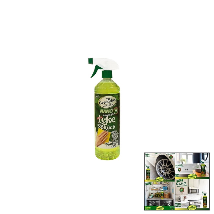 GREENDAS NANO TEKNOLOJİLİ SİHİRLİ LEKE SÖKÜCÜ SPREY 1LT*12=K