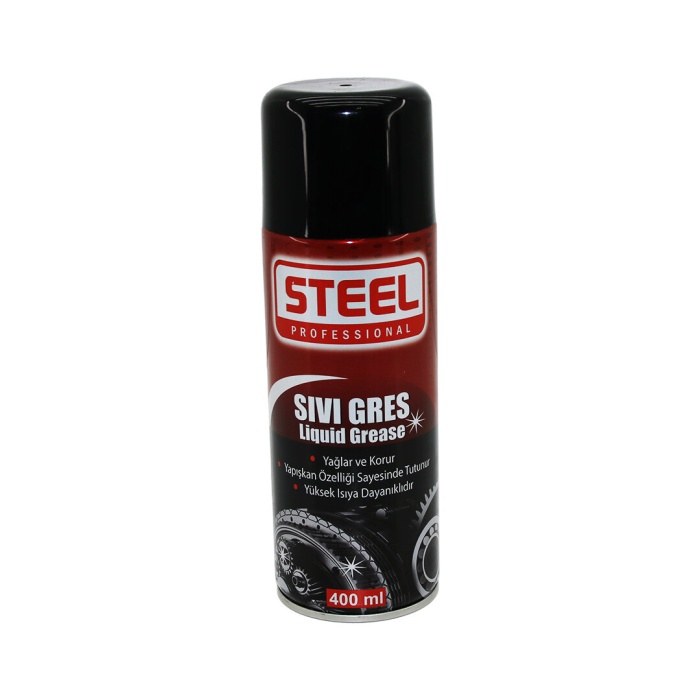 STEEL ST-1922 SIVI GRES SPREY ( 400ML ) ( YAĞLAR & KORUR & ISIYA DAYANIKLI )*25