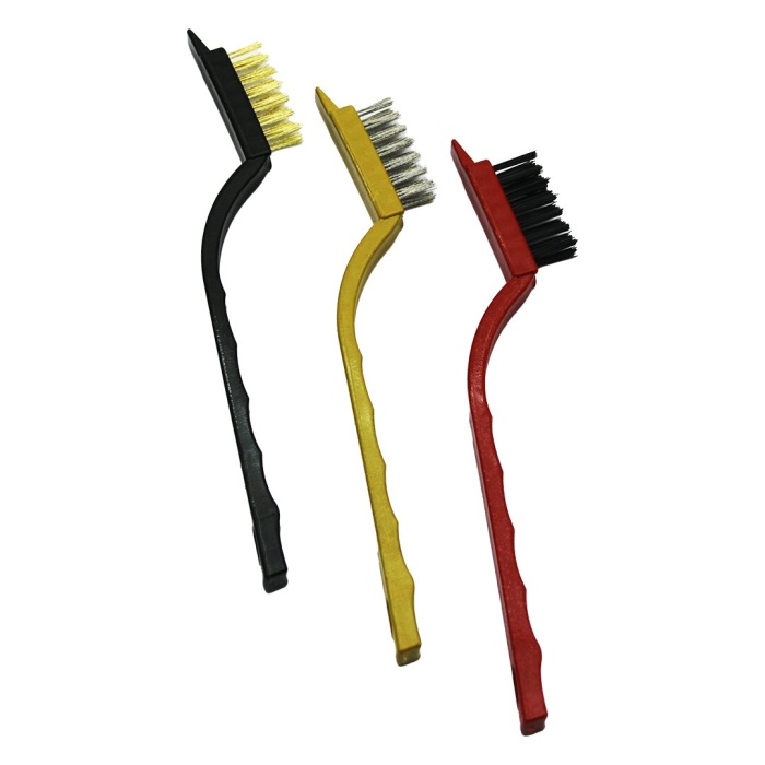 İBİCO WIRE BRUSH SET ( 3PCS ) MİNİ TEL FIRÇA SETİ ( PRİNÇ & ÇELİK & NAYLON FIRÇA)*500