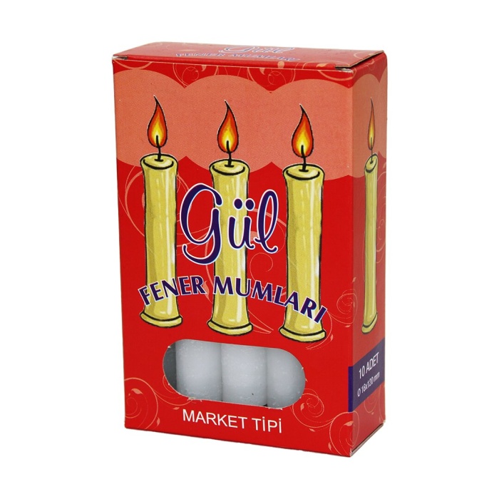 GÜL CANDLE -320 ( 10PCS ) MARKET MUM*144