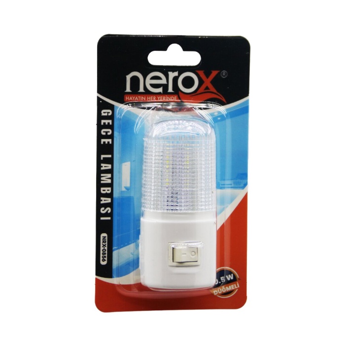 NEROX NRX-0856 ( SİLİNDİR ) ANAHTARLI GECE LAMBASI 0.5W*10X24