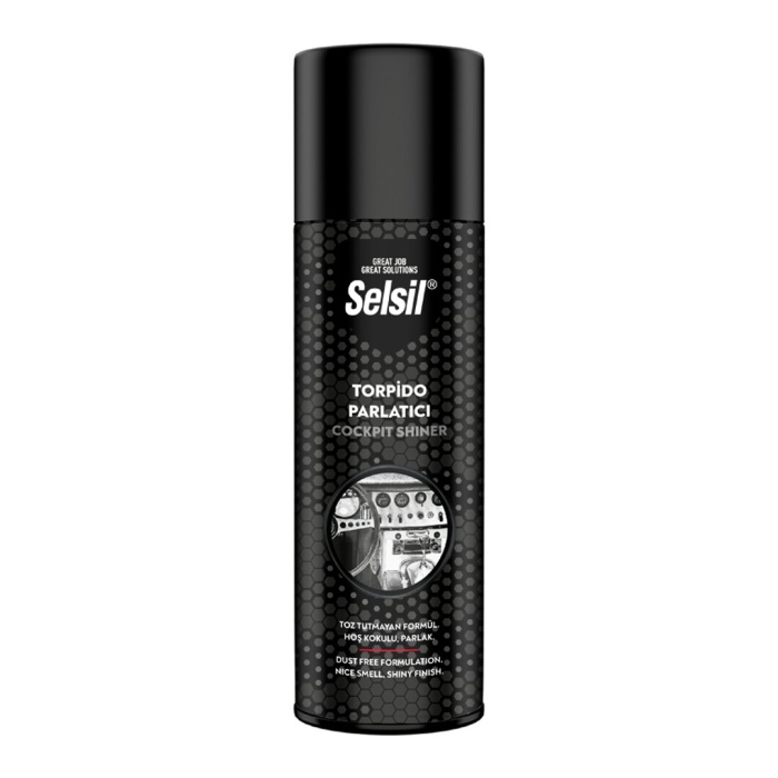 SELSİL OTO & ARAÇ TORPİDO PARLATICI SPREY 200ML ( HOŞ KOKULU & PARLAK & TOZ TUTMAYAN FORMÜL )*36