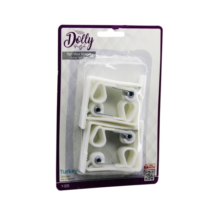 MELODY HOUSEWARE M-401 ( 4PCS ) PLASTİK & YAYLI MASA ÖRTÜSÜ MANDALI KISKACI*70