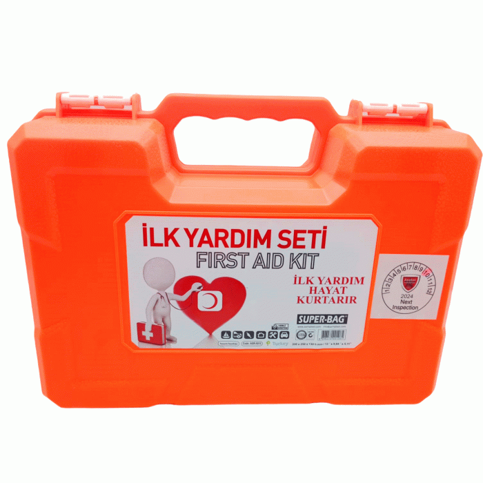 SUPER-BAG ASR-5015 ( BÜYÜK ) İLK YARDIM SETİ FIRST AID KIT PLS.ÇANTALI*12