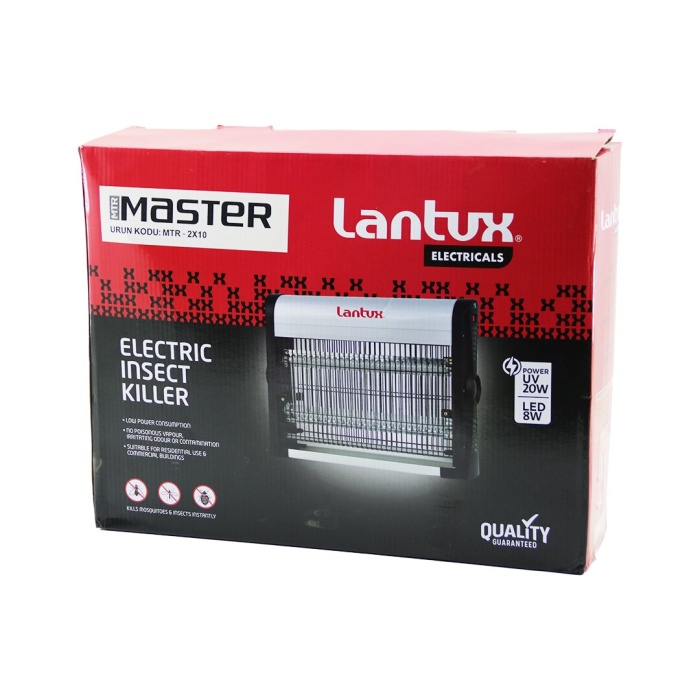 MASTER LANTUX MTR-2X10 LXIK-210 POWER ( UV & 20W ) SİNEK ÖLDÜRÜCÜ CIZ CİHAZI MAKİNE ( 2X10W ) ( LED 8W & 60M2 )*8