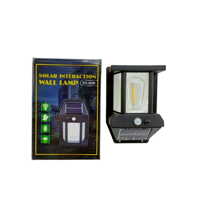 SOLAR INTERACTION WALL LAMP XY-888 ( SOLAR & SENSÖRLÜ ) APLİK DUVAR LAMBASI ( DIŞ MEKAN ) ( 5.5V & 1W & 1800mAh )*100