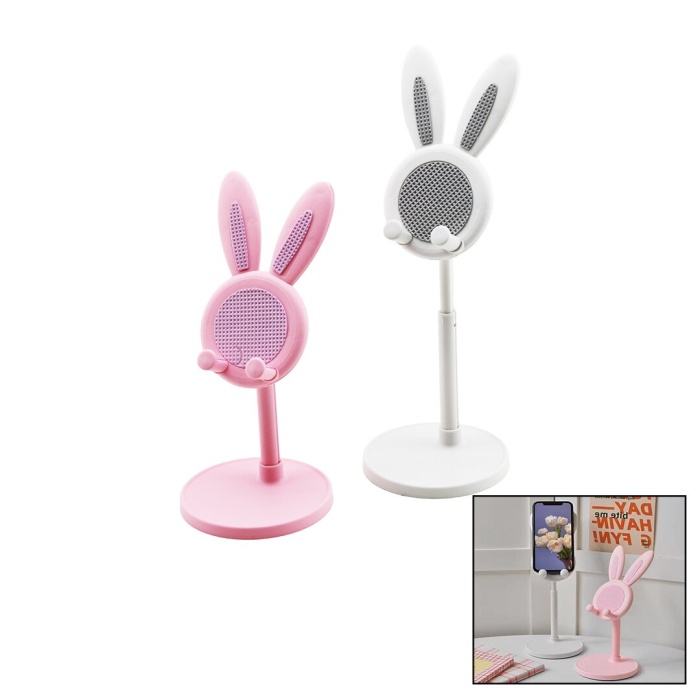 RABBIT PHONE STAND ZH-9 BAYSA-1590 (TAVŞAN MODEL) TELEFON TUTUCU (RENKLİ PLS) (60°OYNAR BAŞ& UZA-KISAL AYAK)*200