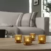 Tealight Mumluk, Koyu Sarı, 6 cm