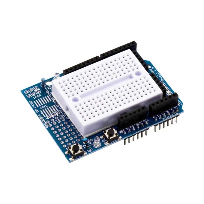 Arduino UNO R3 Proto Shieldi + Mini Breadboard