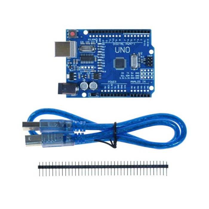 Arduino UNO R3 Geliştirilmiş CH340 Chip + USB Kablo
