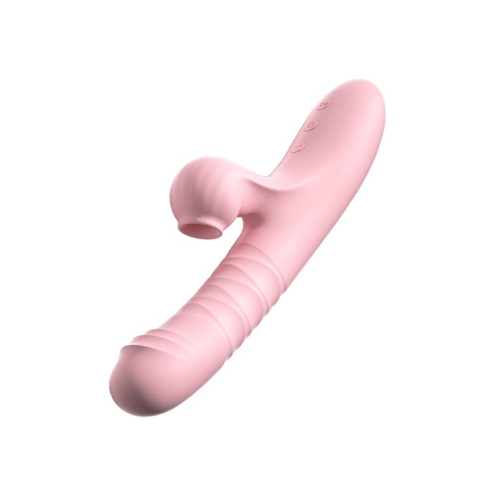 Modern Emişli ve Titreşimli Rabbit Vibratör Pembe