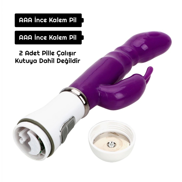 Vibex 12 Hızlı Klitoris Uyarıcılı Tavşan Vibratör