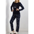 Peluş Polar Pijama Takımı Laciyıldız