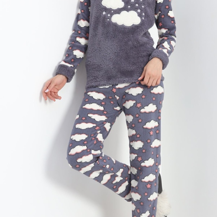 Polar Pijama Takımı Füme1