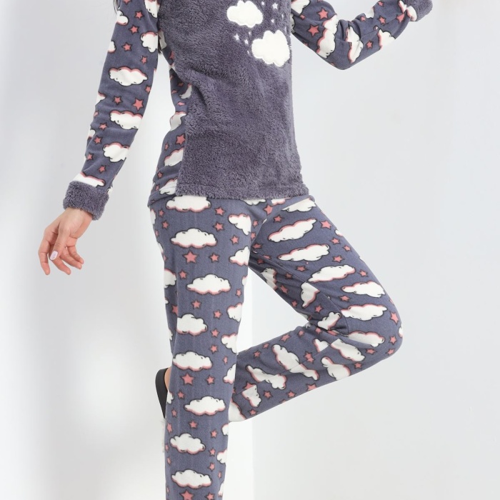 Polar Pijama Takımı Füme1