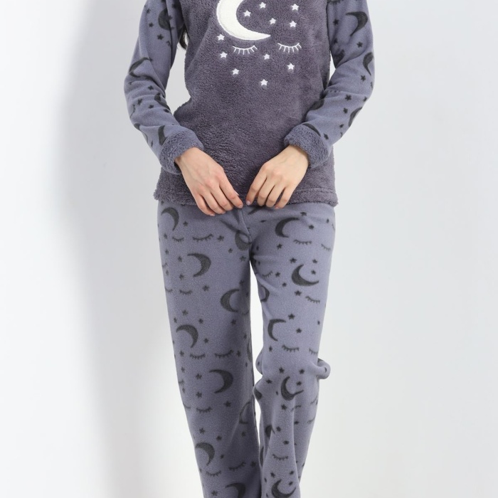 Polar Pijama Takımı Füme2