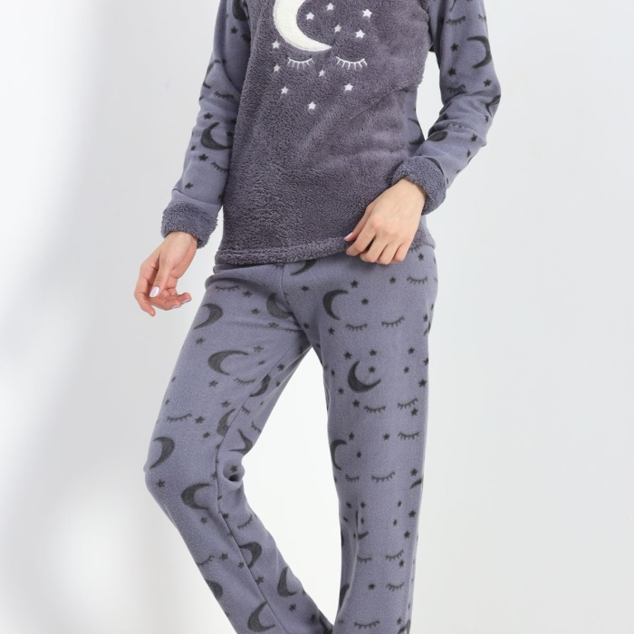 Polar Pijama Takımı Füme2