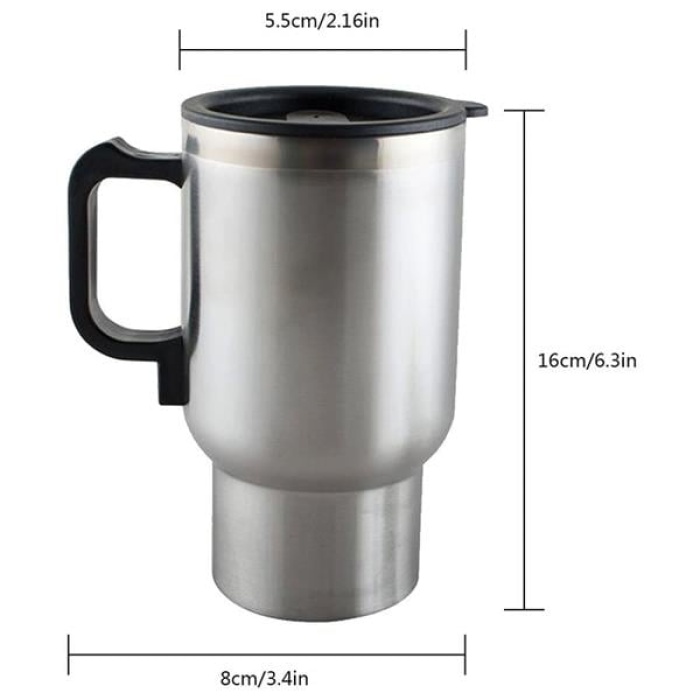POWERMASTER PM-140Z PASLANMAZ ÇELİK 12 VOLT ARAÇ KETTLE TERMOS (KLC A-103)