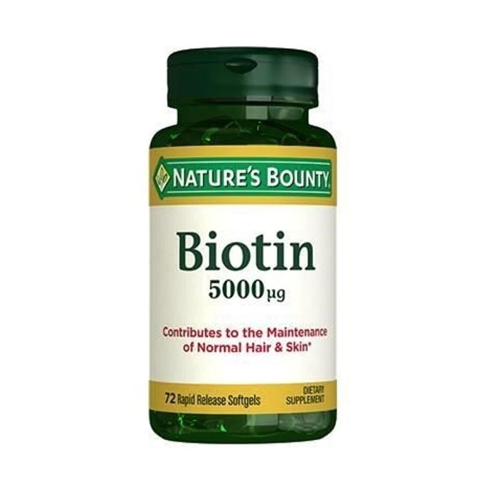 Natures Bounty Biotin 5000 mcg 72 Kapsül