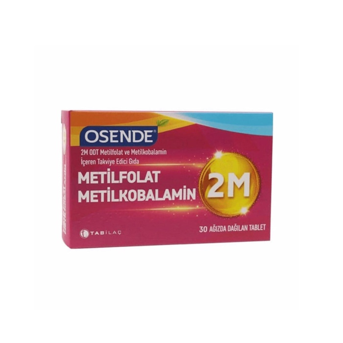 Osende 2M ODT Metilfolat & Metilkobalamin 30 Ağızda Dağılan Tablet