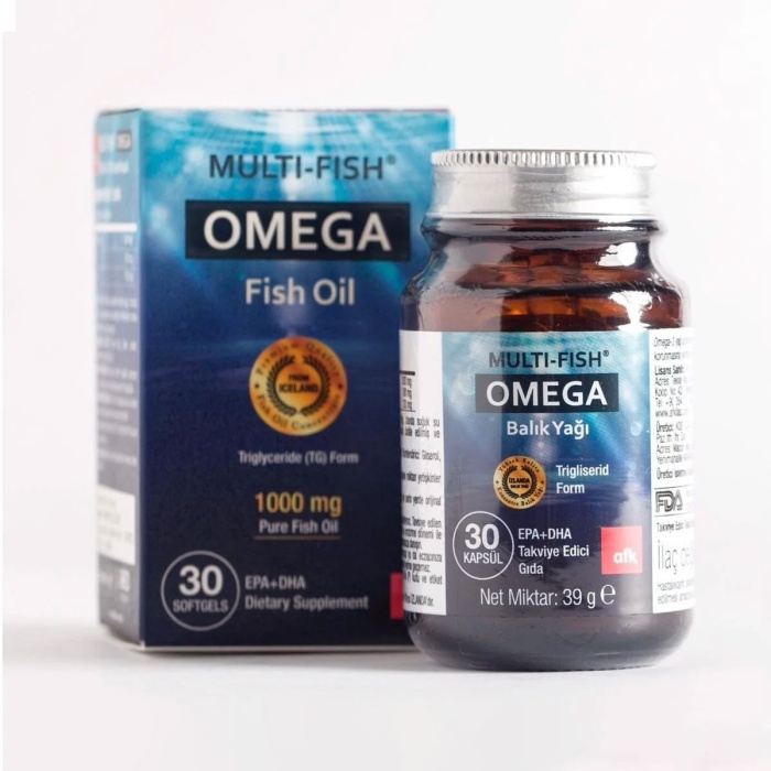 Multifish Omega Balık Yağı 1000 mg 30 Kapsül