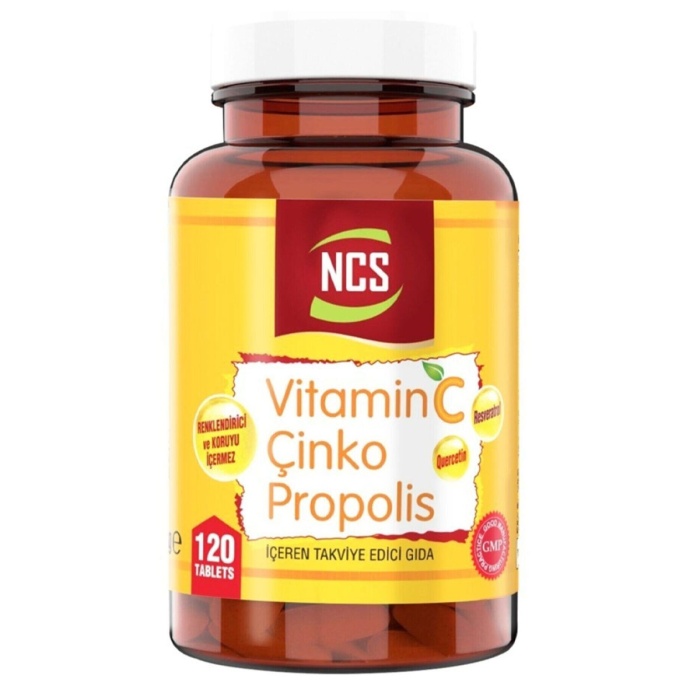 Ncs C Vitamini Çinko Propolis Quercetin Resveratrol 120 Tablet