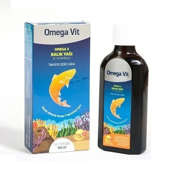 Omega Vit Plus+ Balık Yağı Şurubu Portakal Aromalı 100 ml